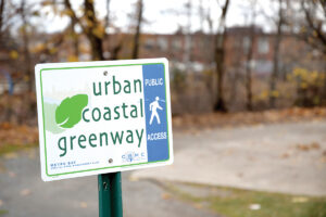 WALKABLE TOURISM: A new walkway along the Woonasquatucket River in Providence is part of R.I. Coastal Resources Management Council’s network of Urban Coastal Greenways. / PBN PHOTO/MIKE SKORSKI
