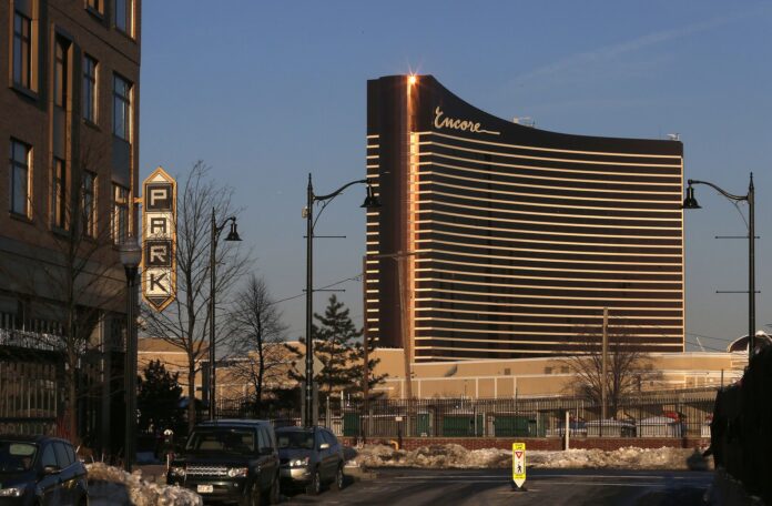 MASSACHUSETTS CASINO REVENUES are trailing projections, but it isn't immediately clear as to why. Pictured is the Encore Boston Harbor casino in Everett, Mass., which opened in June. / BLOOMBERG NEWS FILE PHOTO/GETTY IMAGES/JESSICA RINALDI