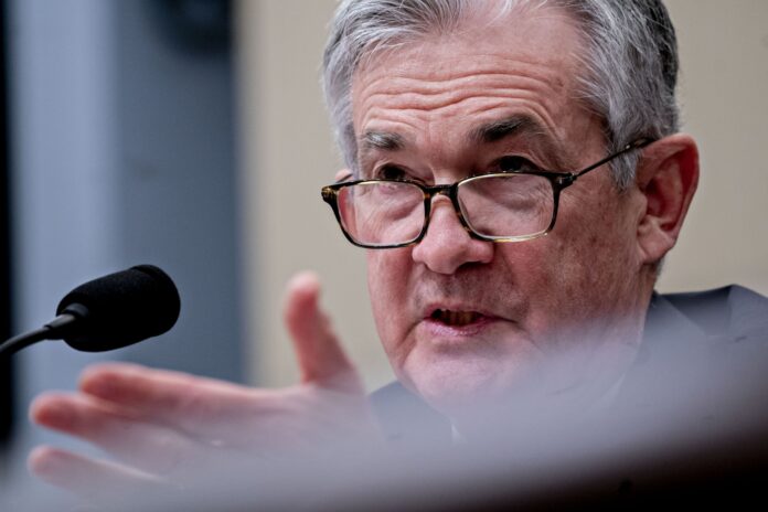 JEROME POWELL told the House Budget Committee that the Federal Reserve projects continued moderate growth in the U.S. economy. / BLOOMBERG NEWS FILE PHOTO/ANDREW HARRER