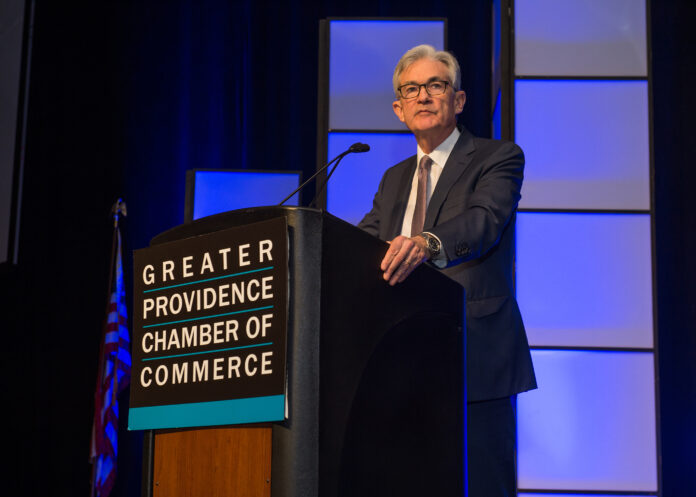 JEROME POWELL was the keynote speaker at the Greater Providence Chamber of Commerce's annual meeting Monday night. / COURTESY CONSTANCE BROWN PHOTOGRAPH JEROME POWELL was the keynote speaker at the Greater Providence Chamber of Commerce's annual meeting Monday night. / COURTESY CONSTANCE BROWN PHOTOGRAPH