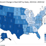 RHODE ISLAND GDP increased at a 1.5% annualized rate in the second quarter. / COURTESY BUREAU OF ECONOMIC ANALYSIS