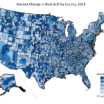 WASHINGTON COUNTY had the fastest GDP growth rate in Rhode Island in 2018 at 5.3%. / COURTESY BUREAU OF ECONOMIC ANALYSIS