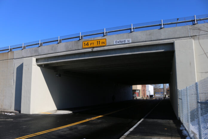 THE R.I. DEPARTMENT of Transportation announced Thursday that construction on the Oxford Street Bridge replacement has been completed six months ahead of schedule and about $500,000 under budget. / COURTESY R.I. DEPARTMENT OF TRANSPORTATION